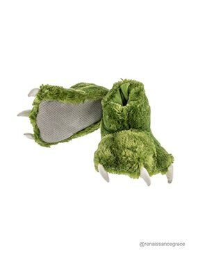 Faux Fur Animal Paw Slippers Cozy Nonslip Costume Slippers